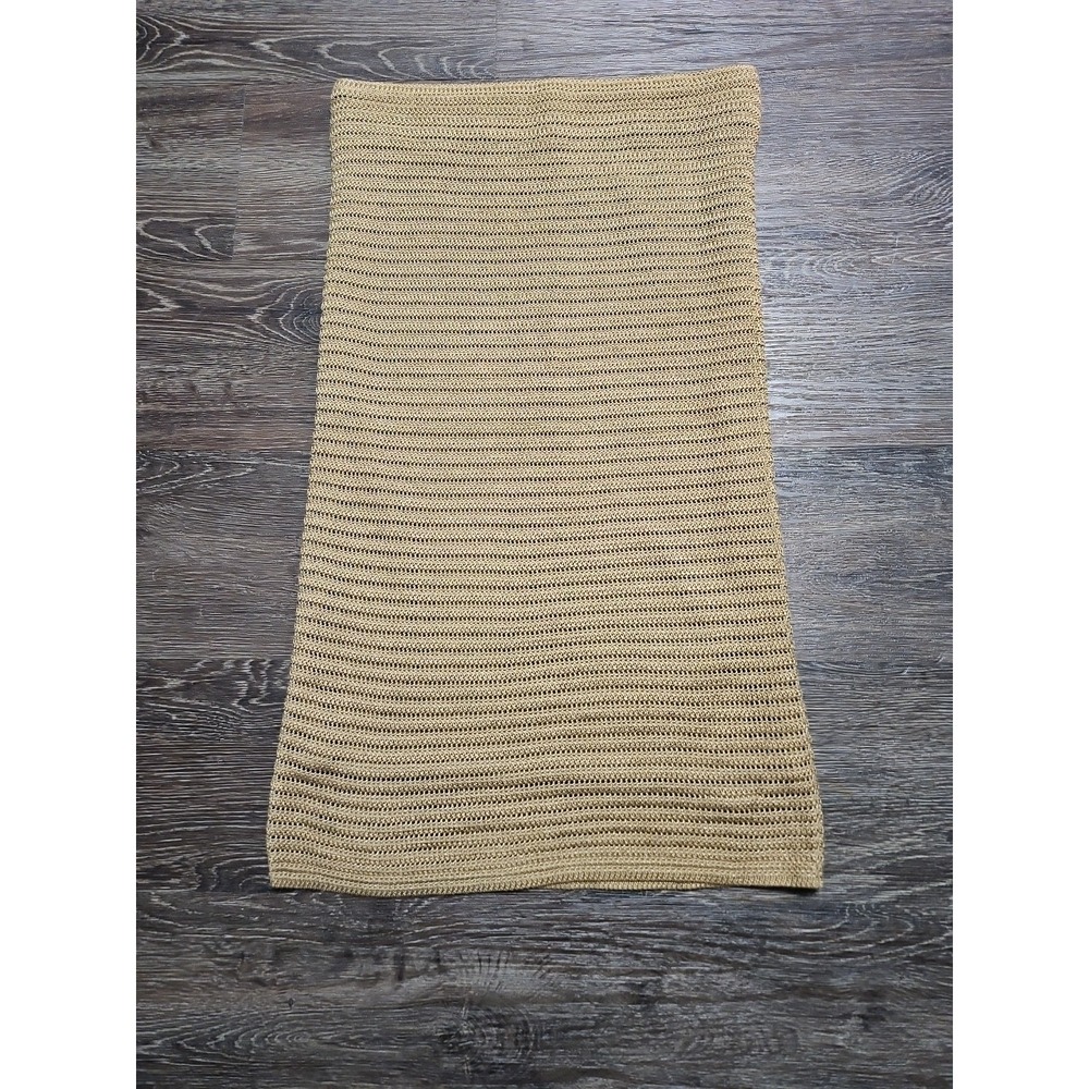 Lauren Ralph Lauren Women's Metallic Cotton-Blend Knit Pencil Skirt  Small - Picture 4 of 8